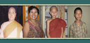 Former buddhist nun and her son